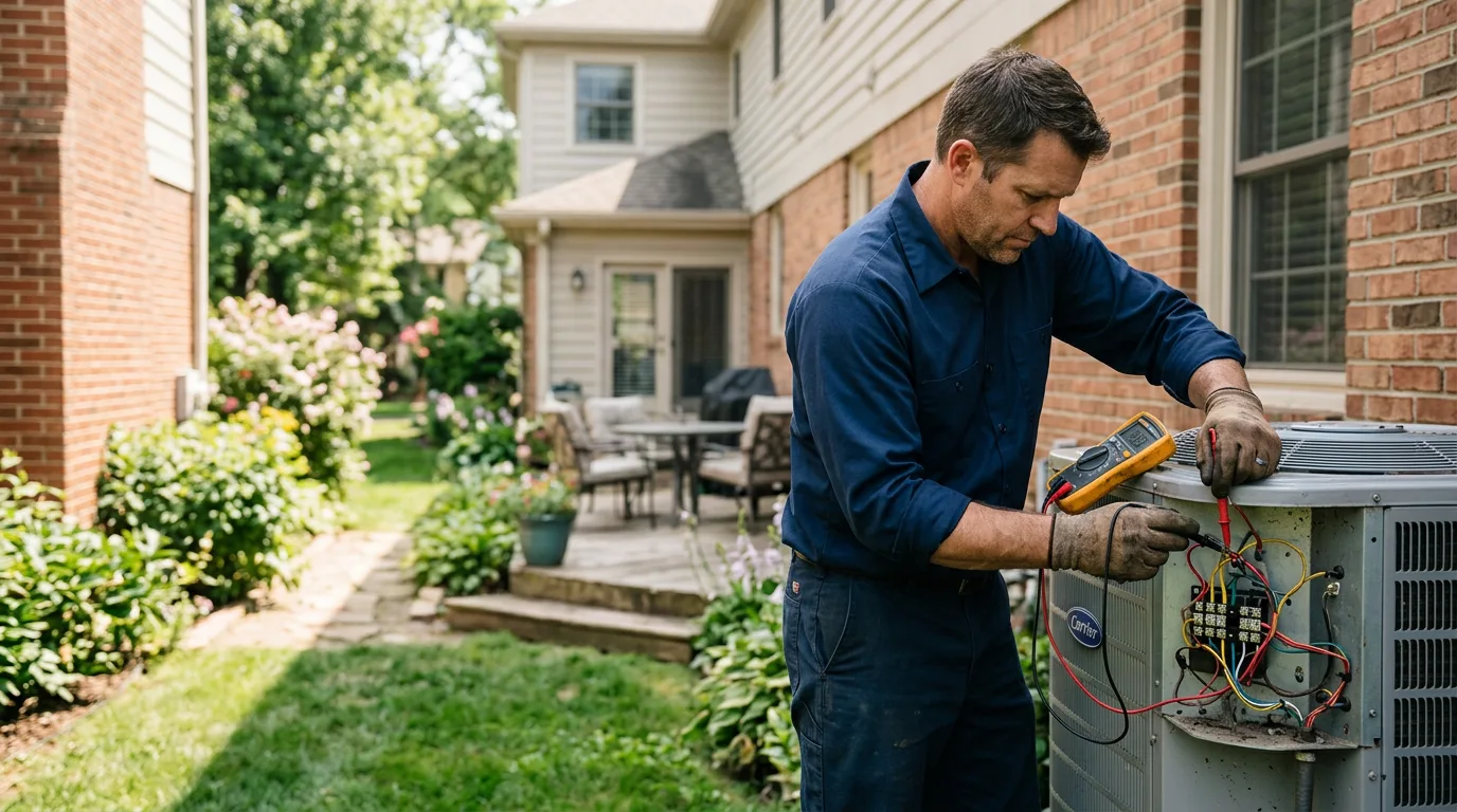 HVAC technician working near Martville, NY